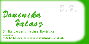 dominika halasz business card